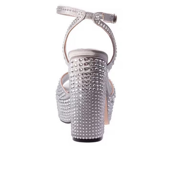 LADY COUTURE DOLL PLATFORM DRESS SANDALS Size 8 - Picture 3 of 4